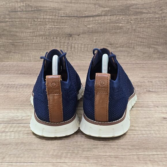 Cole Haan Zerogrand Men's Sz 8.5M Blue Stitchlite Wingtip Oxford Shoes (C24947) - Picture 4 of 9